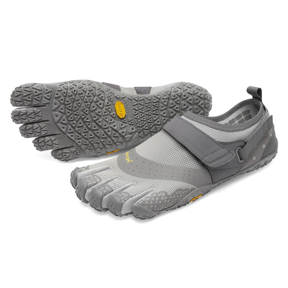 Vibram Fivefingers V-Aqua Mens Water Shoes Grey Australia (JHE215867)